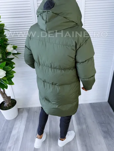 Geaca barbati groasa kaki de iarna B6191 D1-3